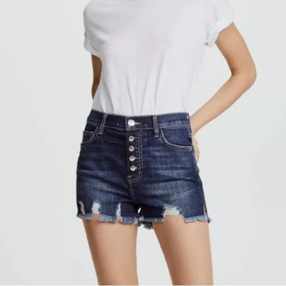 Current/Elliott The Ultra High Waist Belloc Cutaway Fly Shorts - Picture 6 of 8